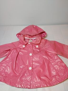 London Fog Girls Toddler Pink Hooded Raincoat 24 Months
